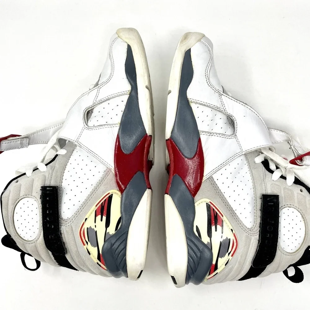 Nike Air Jordan 8 Retro Bugs‎ Bunny Men 11 White Vintage Shoes 2002 305381 101